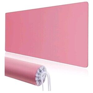 Extended Gaming Mouse Pad XL (36 x 18") Non Slip Soft Touch, Pink